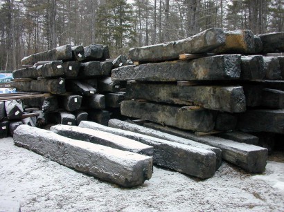 Live Oak Timbers at our mill in Berwick, Maine.