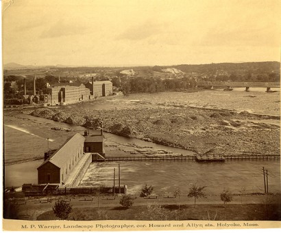 landscape photograph view of south hadley from holyoke, massachusetts