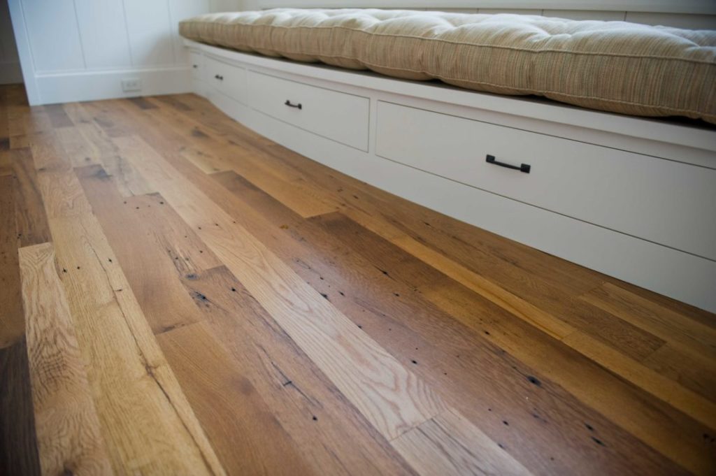 Reclaimed White Oak Flooring ~ Maine Private Residence