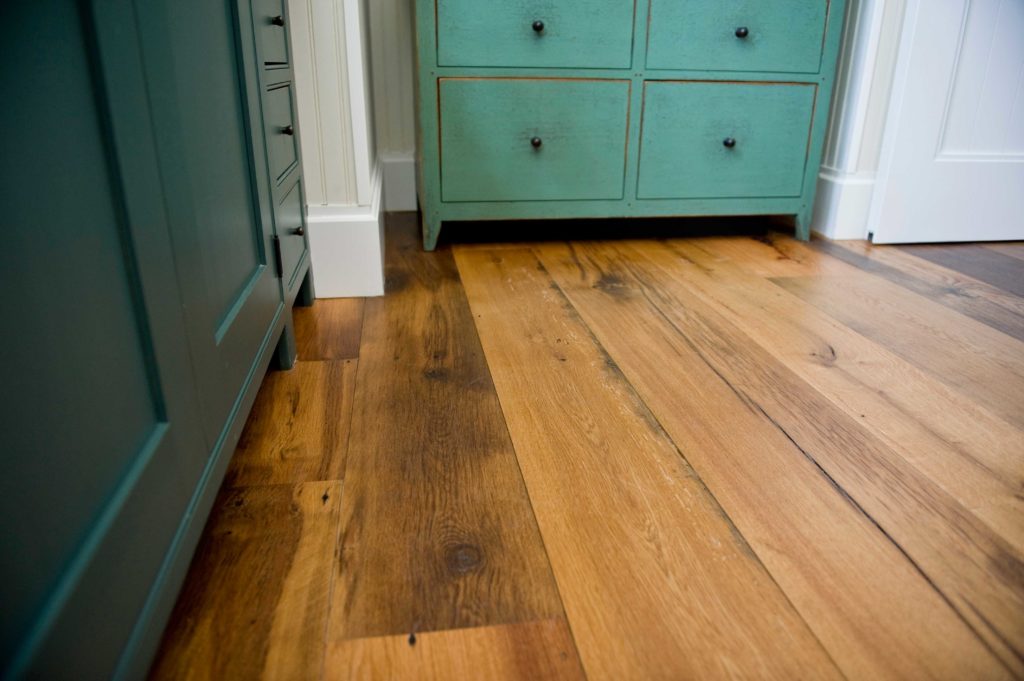 Reclaimed White Oak Flooring ~ Maine Private Residence