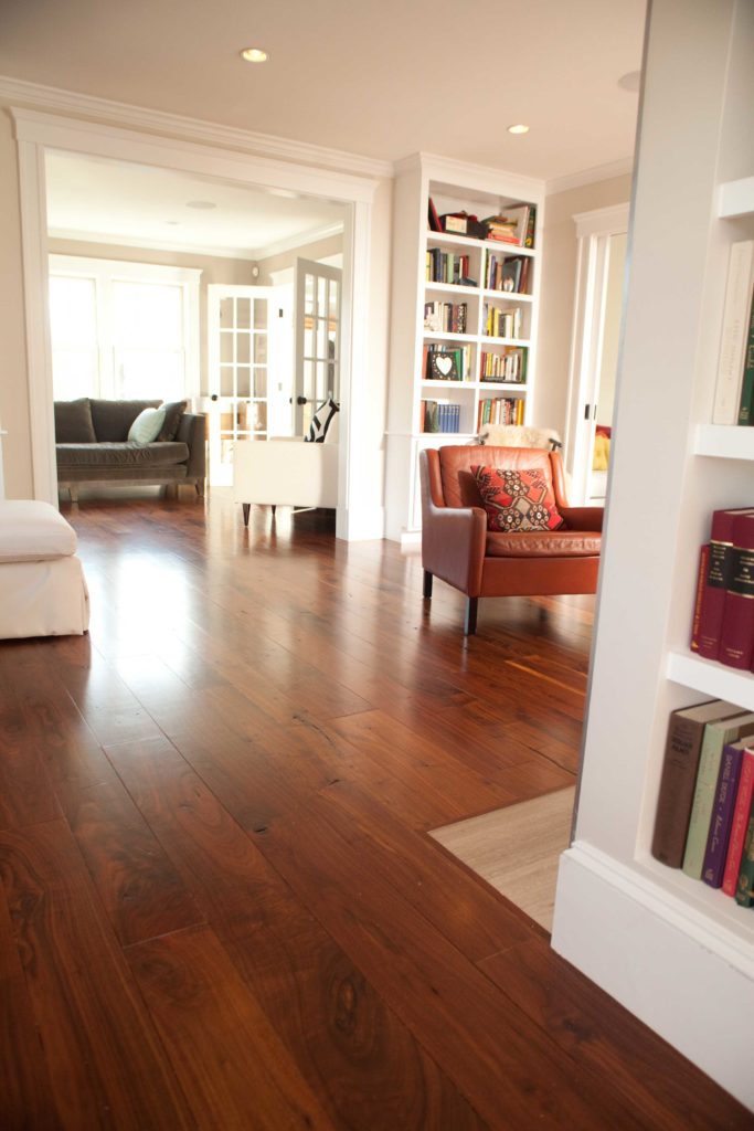 Reclaimed Walnut Flooring ~ Cambridge, Massachusetts Private Residence