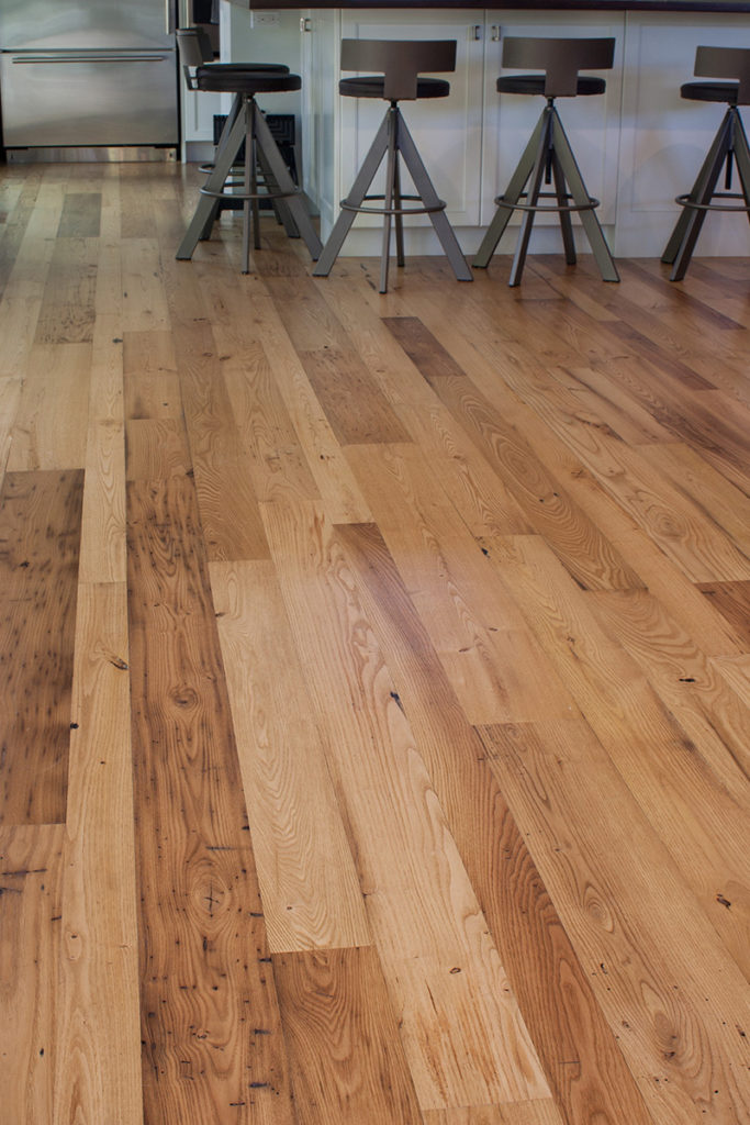 Reclaimed American Chestnut Flooring in Private Home Reclaimed American Chestnut Flooring in Private Home
