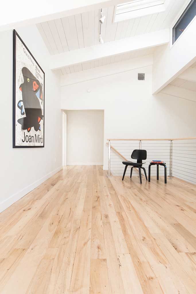 Reclaimed Maple Flooring In Private Home - Finish is Vermont Naturals Water Based Polyurethane