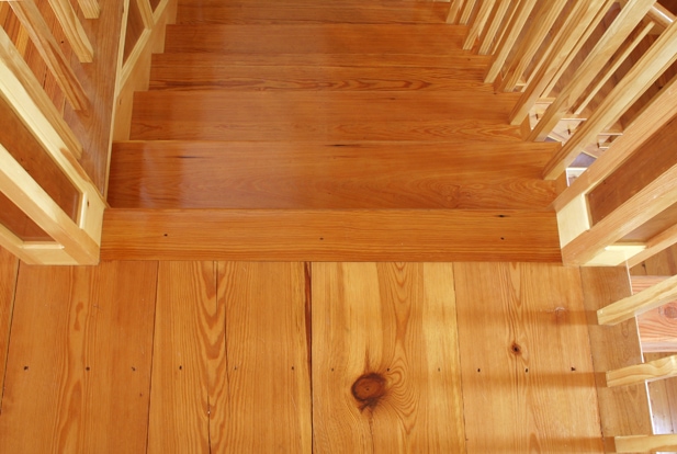 Reclaimed #2 Flatsawn Heart Pine Stair Treads ~ New Hampshire Reclaimed #2 Flatsawn Heart Pine Stair Treads ~ New Hampshire