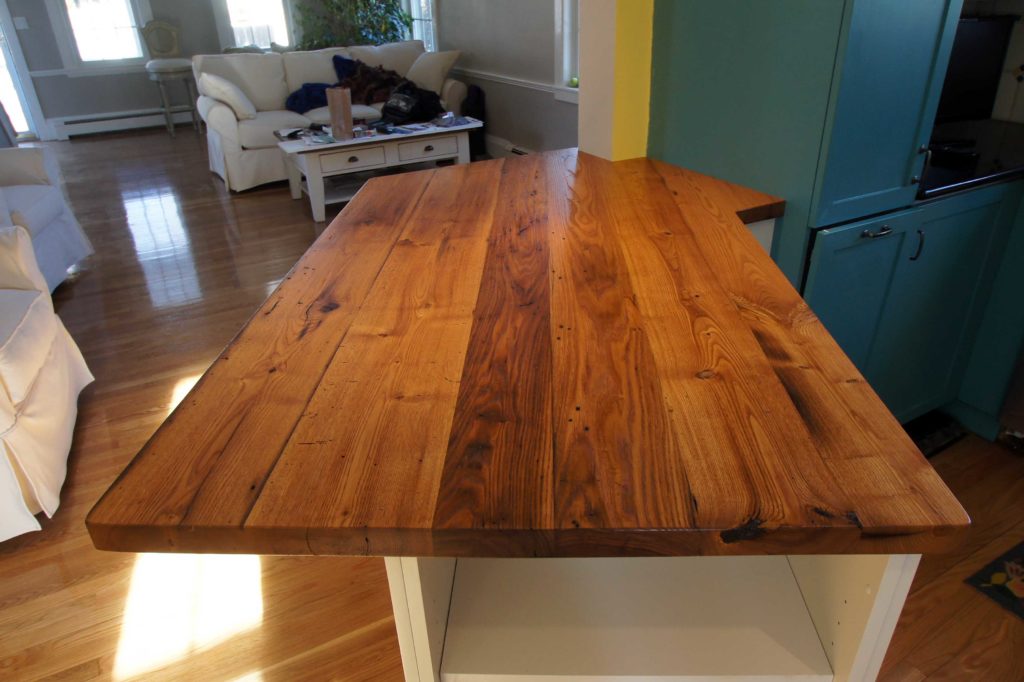 Reclaimed American Chestnut Countertop ~ Private Residence Kitchen