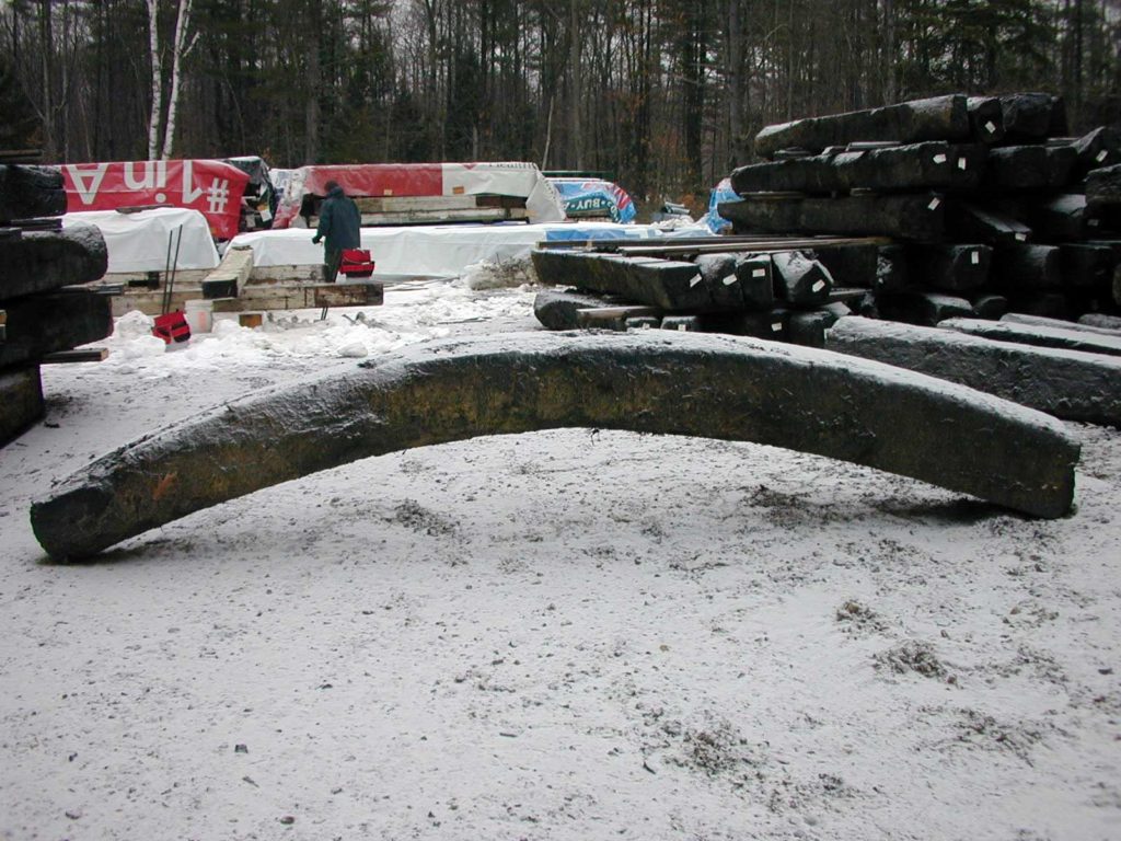 A particularly clean arc in a Live Oak timber.