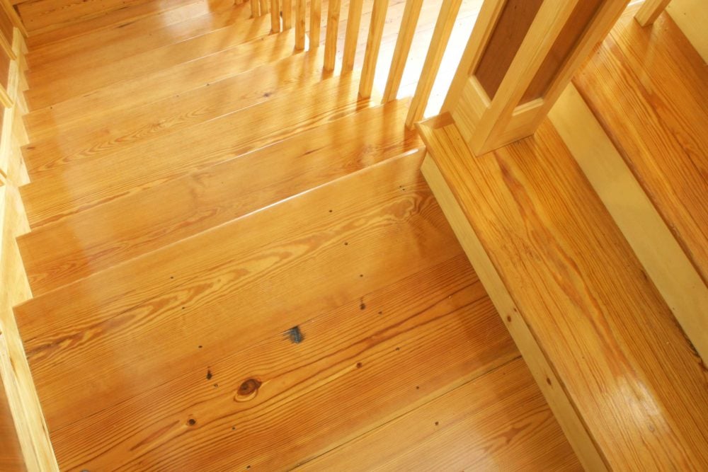 Reclaimed #2 Flatsawn Heart Pine Stair Treads ~ New Hampshire Reclaimed #2 Flatsawn Heart Pine Stair Treads ~ New Hampshire