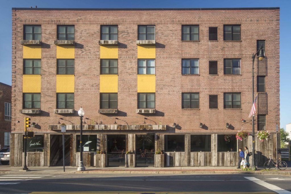 Salvaged Barn Siding on Commercial Building Exterior, Cambridge, MA Salvaged Barn Siding on Commercial Building Exterior, Cambridge, MA