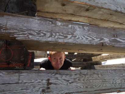 Salvaged Fir Beams At Outdoor Apollinaire Theater In Chelsea, MA