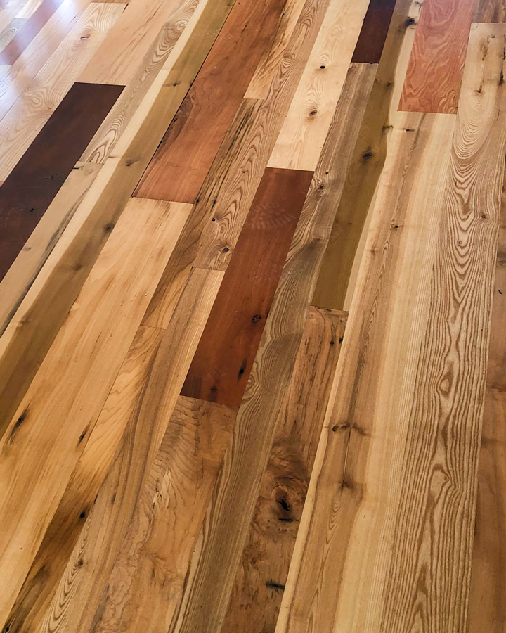 Bright-Milled Mixed Hardwoods Flooring Bright-Milled Mixed Hardwoods Flooring