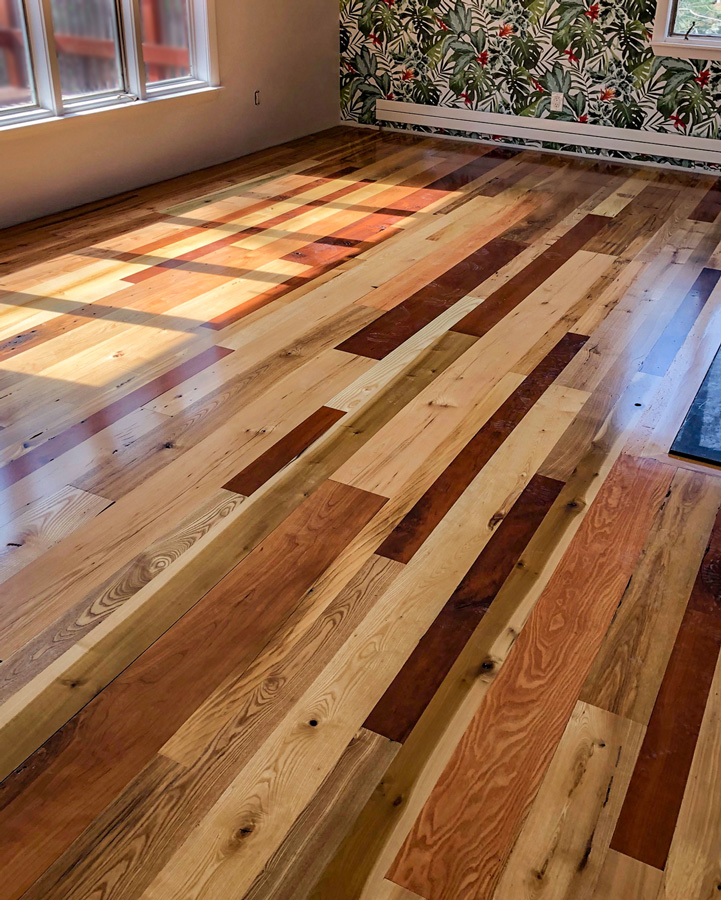Bright-Milled Mixed Hardwoods Flooring Bright-Milled Mixed Hardwoods Flooring