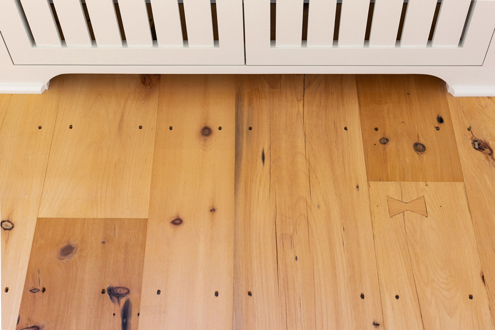 Reclaimed farmhouse white pine flooring