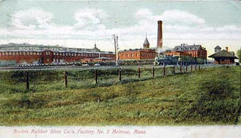 Color Drawing of Melrose Boston Rubber Shoe Company