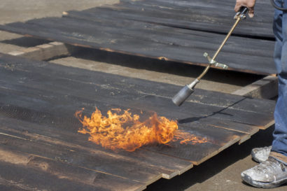 Antique Reclaimed Hemlock Charred Wood