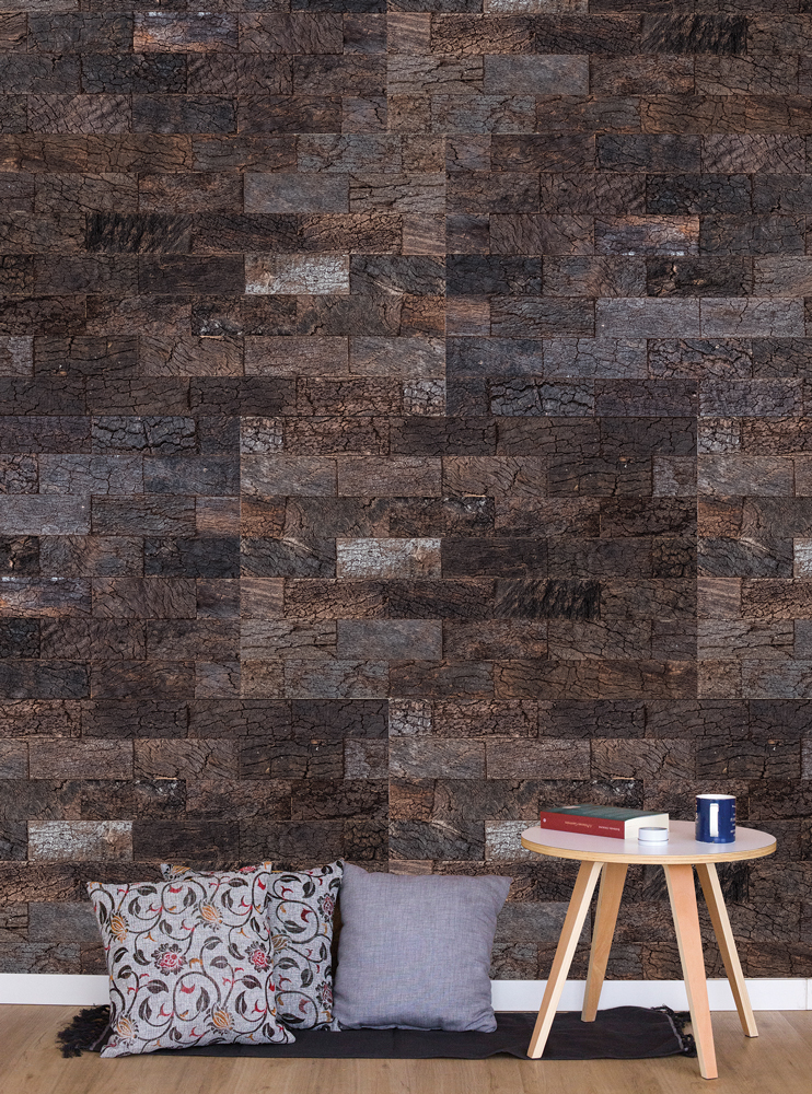 WE Cork Brick Style Black Cork Paneling