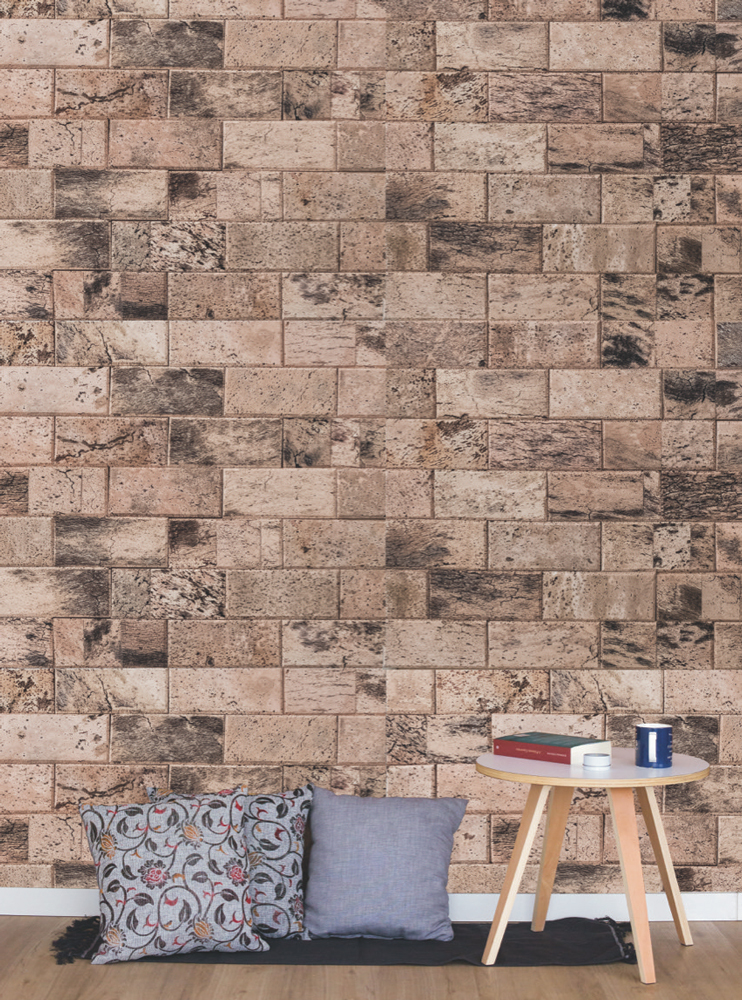 WE Cork Brick Style Natural Cork Paneling