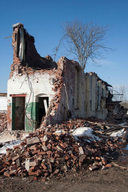 Crocker Manufacturing Company Mill Demolition in Holyoke, Massachusetts