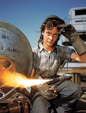 Florence DiTullio Joyce by Bernard Hoffman - "Winnie The Welder"
