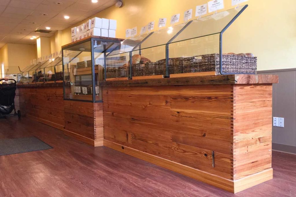 Reclaimed Heart Pine Bakery Paneling Reclaimed Heart Pine Bakery Paneling