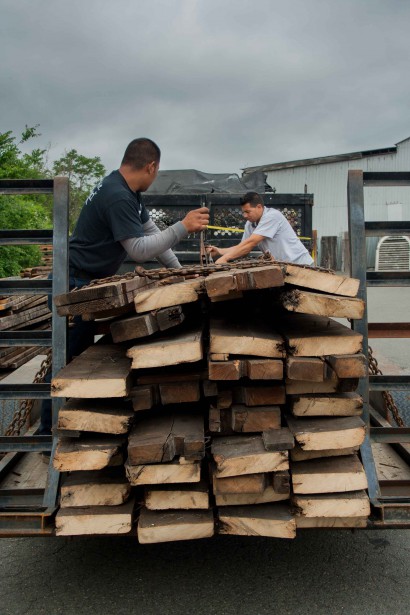 Reclaimed Wood from Boston's Hooper Mansion