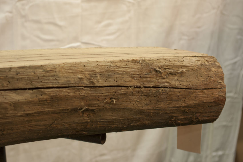 Reclaimed Wood Mantel - Live Edge Reclaimed Wood Mantel - Live Edge