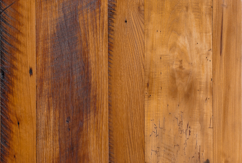 Skip-Planed Mixed Hardwoods Flooring - Waterlox Finish Skip-Planed Mixed Hardwoods Flooring - Waterlox Finish