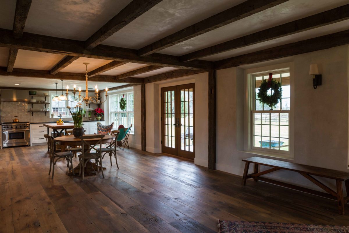 Reclaimed Oak Flooring And Beams In Private Residence Reclaimed Oak Flooring And Beams In Private Residence