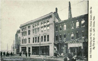 Odd Fellows Hall in Chelsea, MA After Great Fire of 1908
