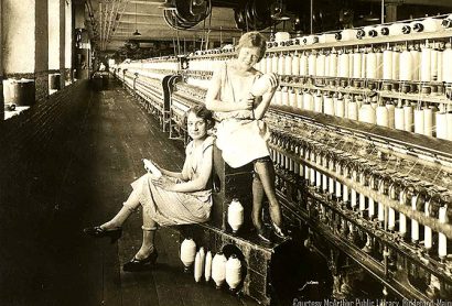 Women at Pepperell Mills in Biddeford, Maine