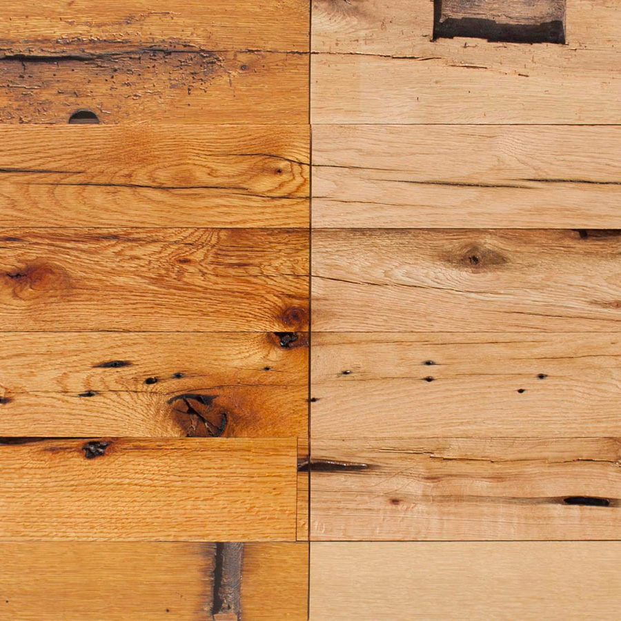 Reclaimed Post & Beam Oak Paneling