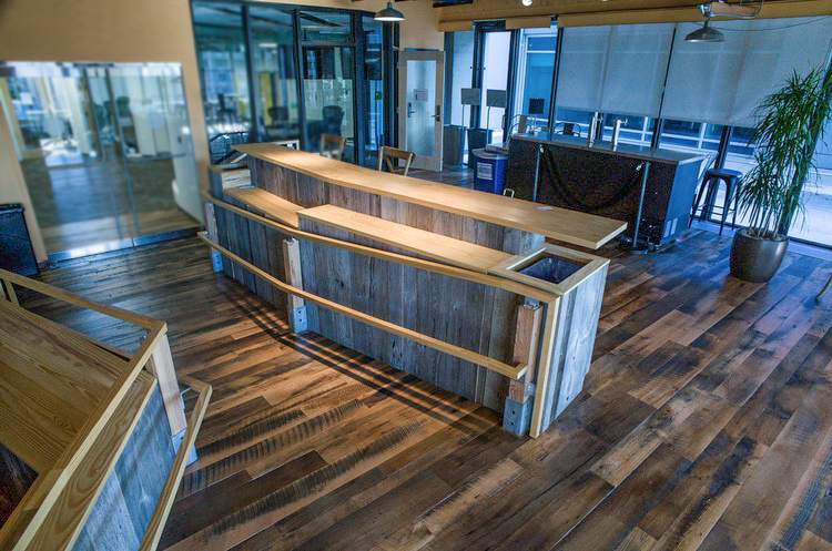 Reclaimed Skip-Planed Oak Flooring, Barn Siding Paneling & Heart Pine Trim Reclaimed Skip-Planed Oak Flooring, Barn Siding Paneling & Heart Pine Trim