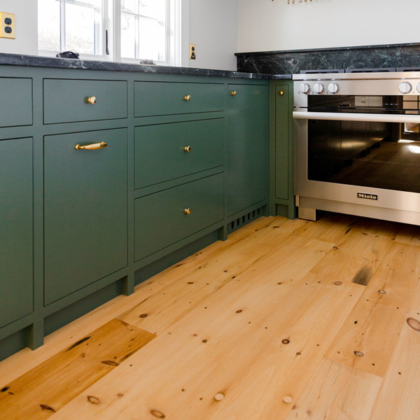 Reclaimed farmhouse white pine flooring
