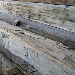 Reclaimed Hand-Hewn Beams