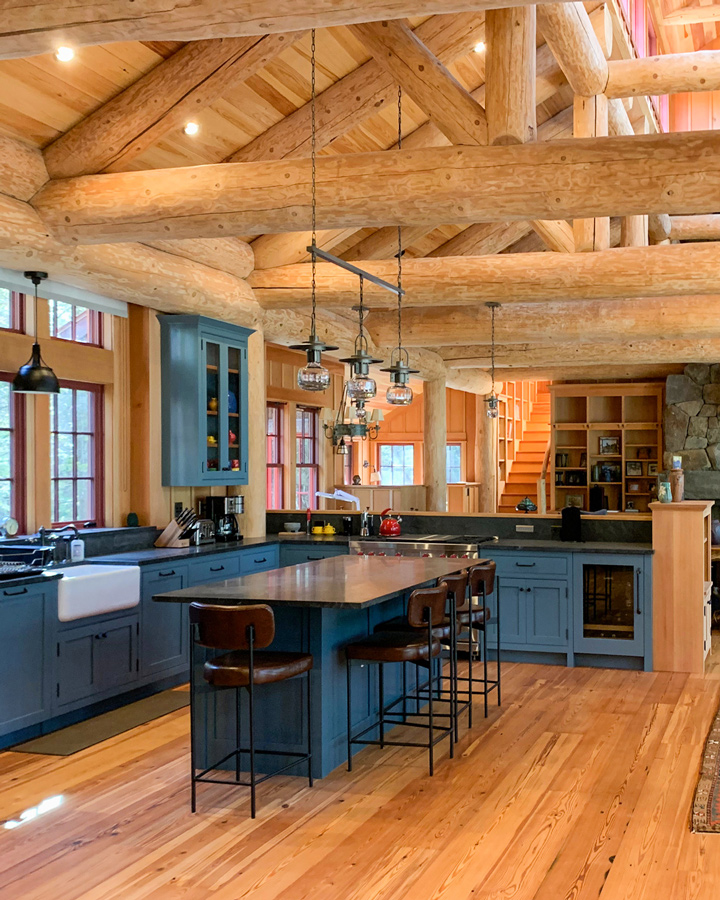 Reclaimed Wide Heart Pine Flooring In Private Home Reclaimed Wide Heart Pine Flooring In Private Home