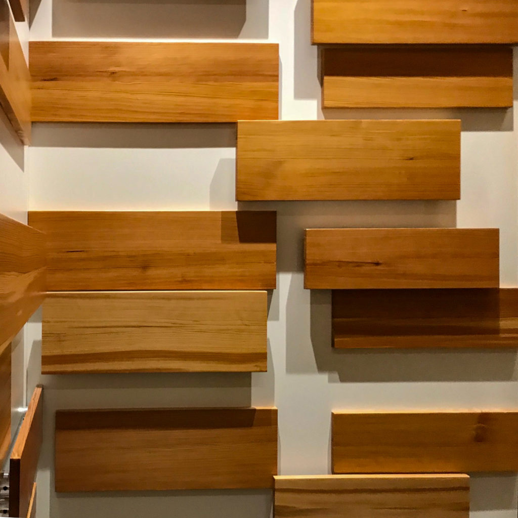 Reclaimed Heart Pine Millwork In Elevator, Cambridge, MA Reclaimed Heart Pine Millwork In Elevator, Cambridge, MA