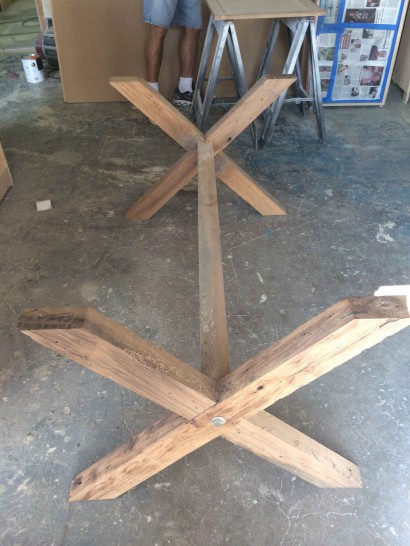 Reclaimed Live Oak Table Base