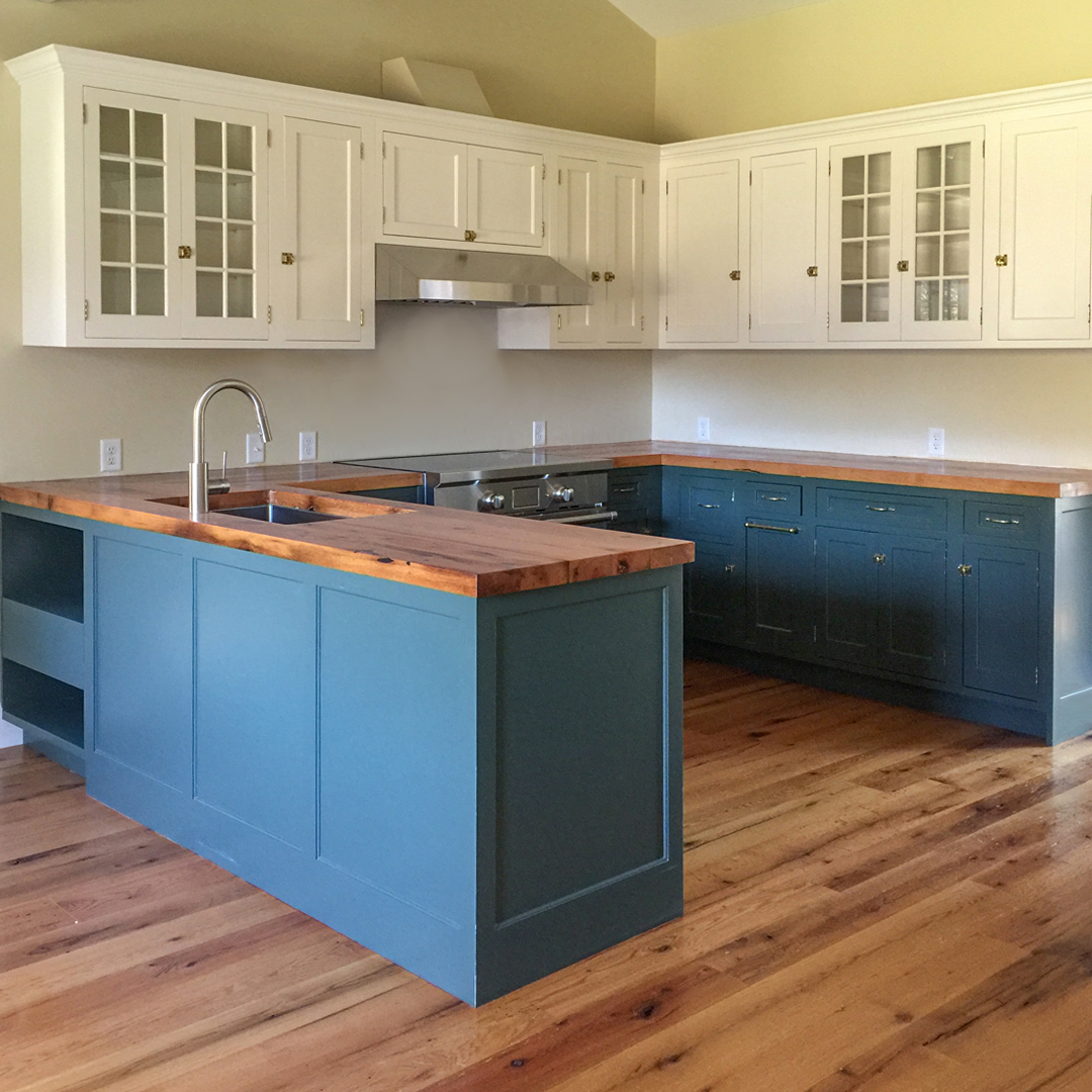 Reclaimed Red Oak Flooring and Counters in Private Home Reclaimed Red Oak Flooring and Counters in Private Home
