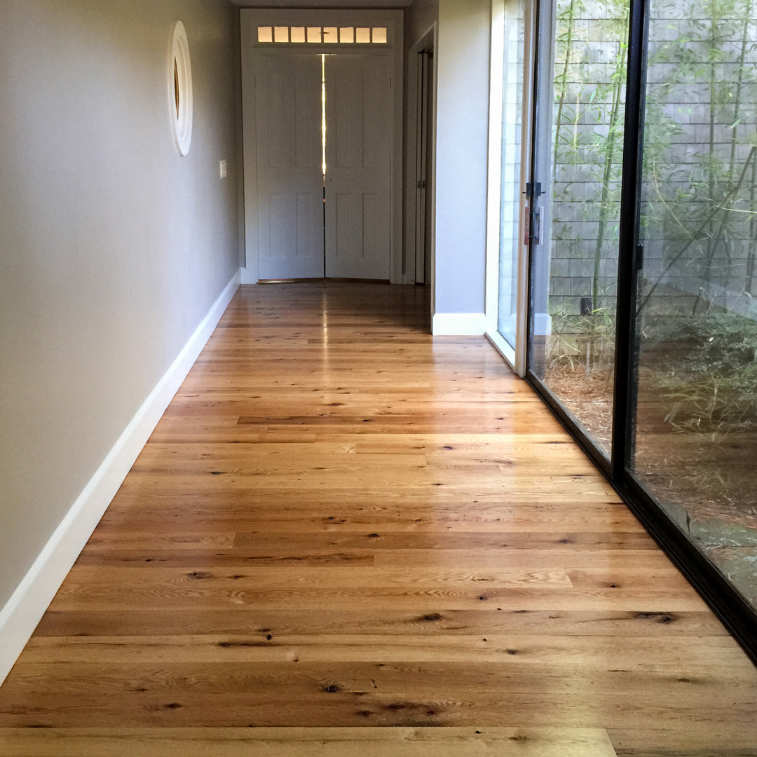 Reclaimed Red Oak Flooring in Private Home Reclaimed Red Oak Flooring in Private Home