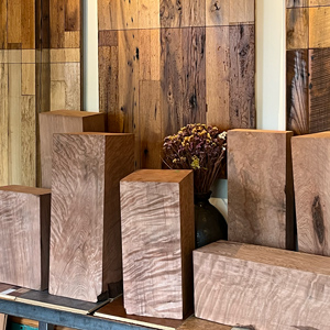Reclaimed Redwood Turning Blocks