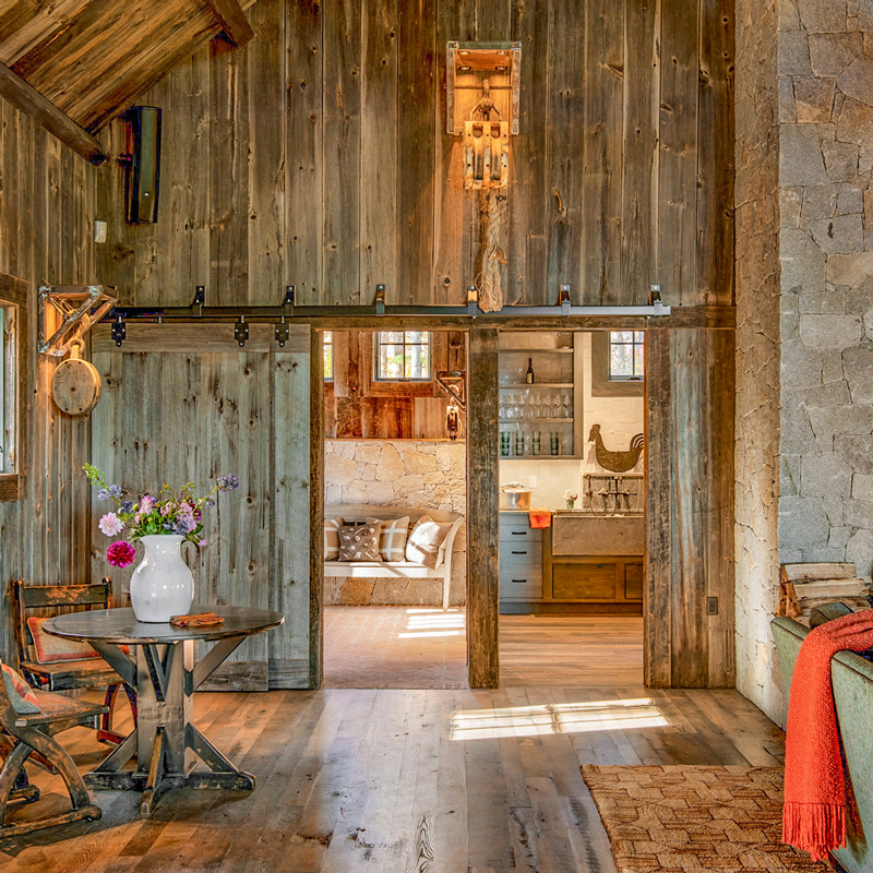 Reclaimed Skip-Planed Oak Flooring and Barn Siding