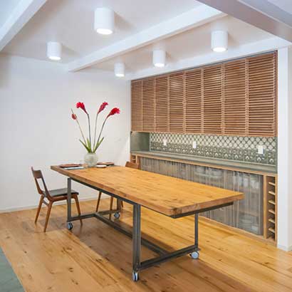 Reclaimed White Oak Flooring and Tabletops