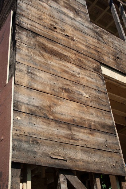 White Pine Sheathing on 22 Murdock Street in Cambridge, Massachusetts