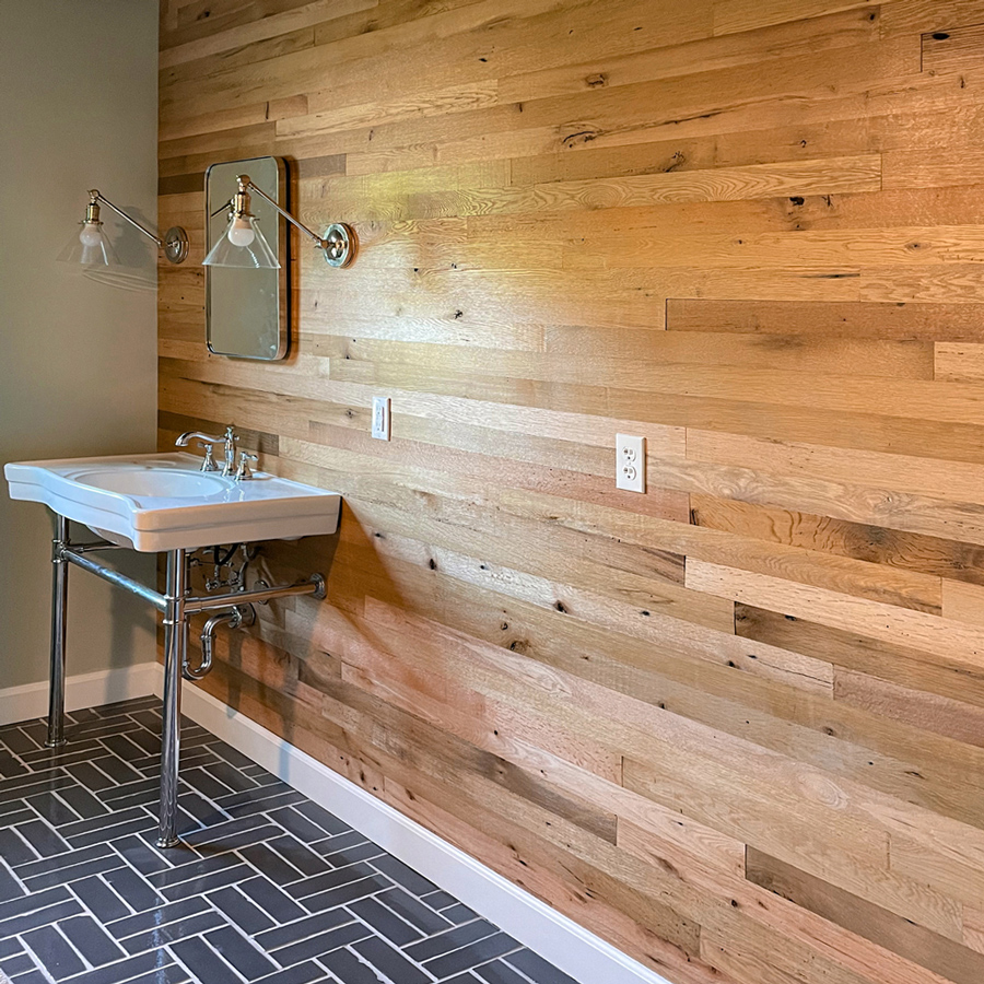 Reclaimed Red & White Oak Paneling