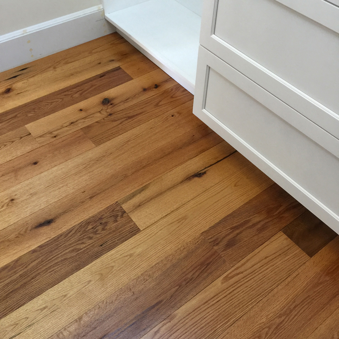 Reclaimed Red Oak Flooring in Private Home Reclaimed Red Oak Flooring in Private Home