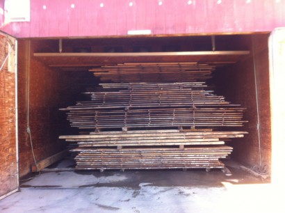 Drying Reclaimed Wood for the Seydel Reading Room