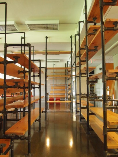 Reclaimed White Wood Shelving Hampshire College