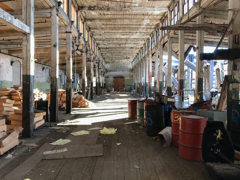 Robertson Paper Company in Bellows Falls, Vermont Before Demolition