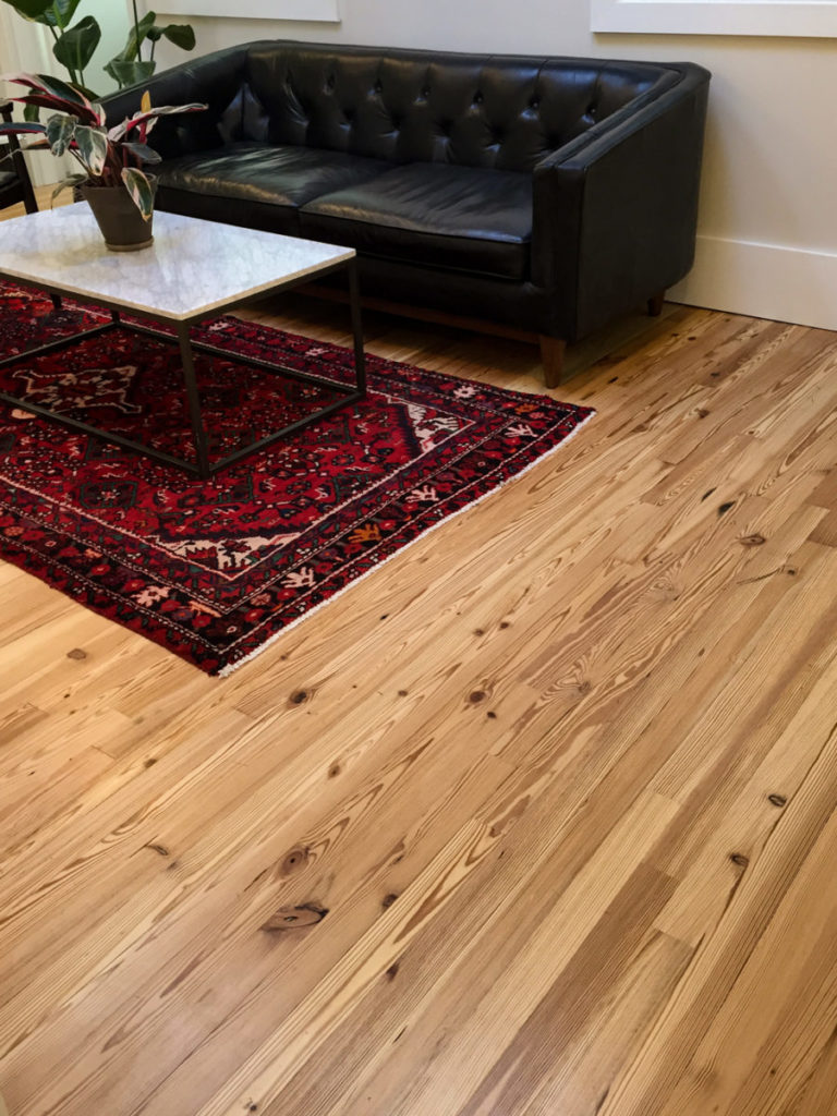 Reclaimed Heart Pine &#039;Run-Of-The-Mill&#039; Flooring