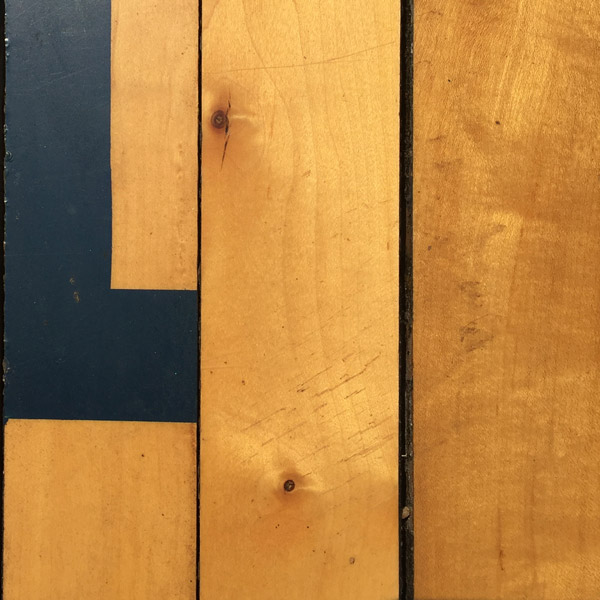 Salvaged Basketball Court Maple Flooring