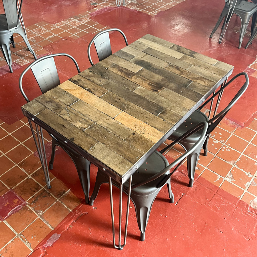 Salvaged Factory Maple Flooring Restaurant Tables Salvaged Factory Maple Flooring Restaurant Tables